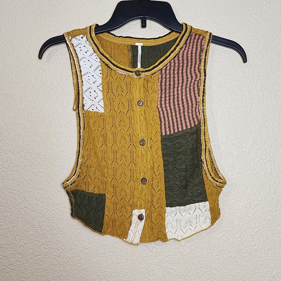Free People Feeling Patch Sweater Vest - Picture 3 of 11